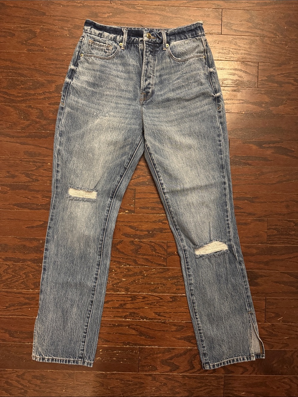 Good American Good Boy Distressed Jeans